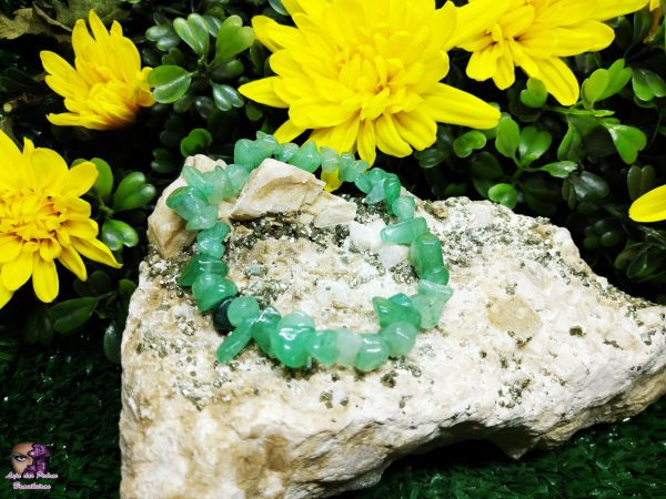 Pulseira de Lasca de Quartzo Verde