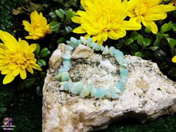 Pulseira de Lasca de Jasper Novo (Verde)