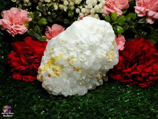 Conglomerado (Drusa) de Quartzo Branco Natural