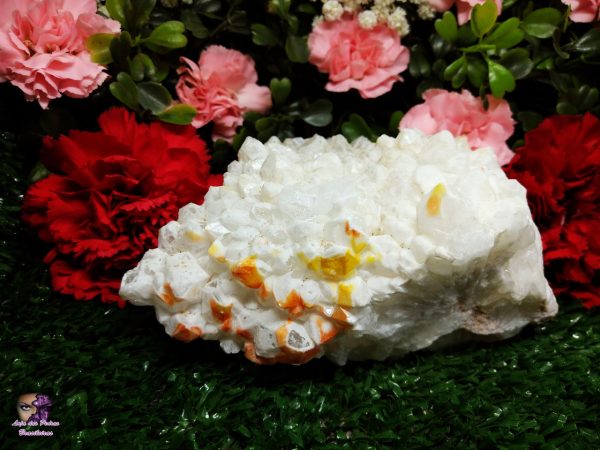 Conglomerado (Drusa) de Quartzo Branco Natural