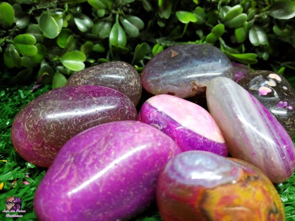 Kit de Pedra Rolada em Ágata Rosa