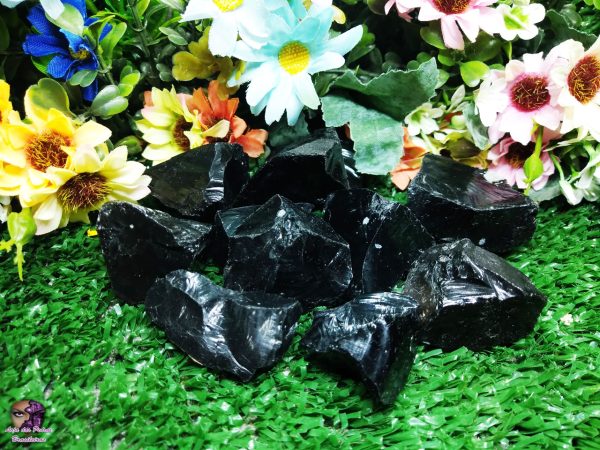 Kit de Obsidiana Negra Natural Bruta