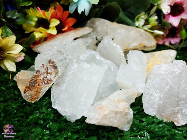 Kit de Cascalho de Cristal Quartzo Bruto Natural (Sem Lapidação)