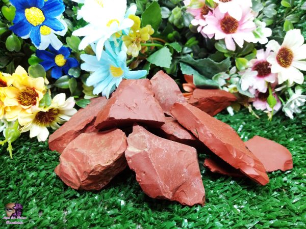 Kit de Pedra Bruta em Jaspe Vermelho