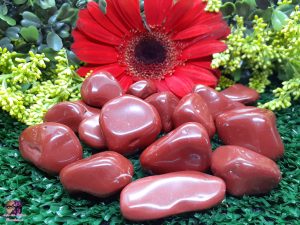 Kit de Pedra Rolada em Jaspe Vermelho
