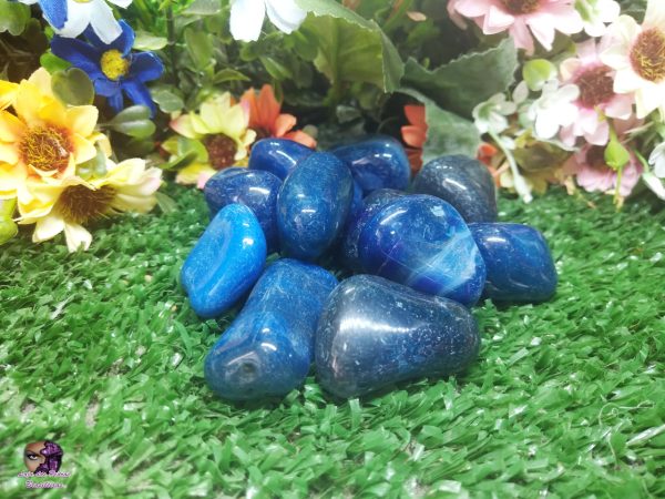 Kit de Pedra Rolada em Ágata Azul - Imagem 4