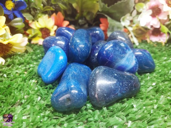 Kit de Pedra Rolada em Ágata Azul