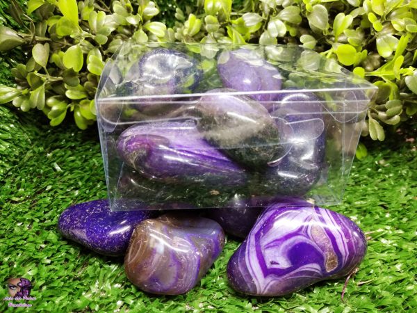 Kit de Pedra Rolada em Ágata Roxa - Imagem 4