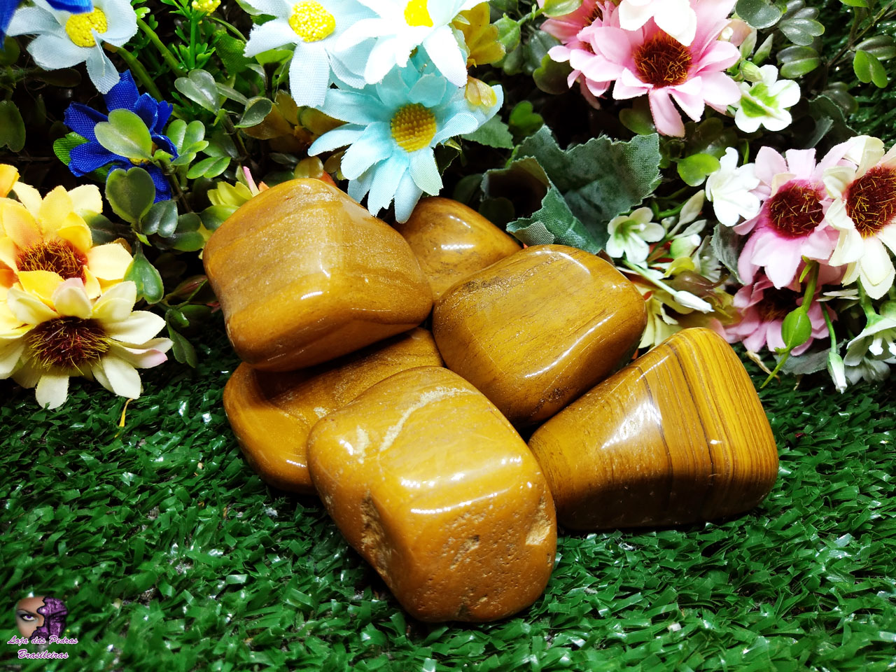 Kit de Pedra Rolada em Jaspe Marrom - Imagem 2