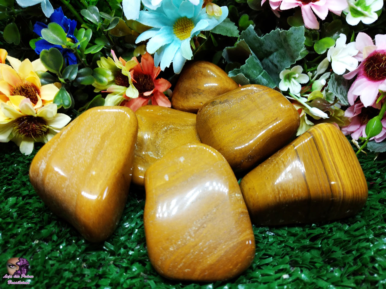 Kit de Pedra Rolada em Jaspe Marrom - Imagem 3