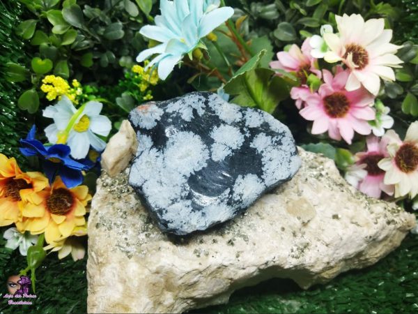 Obsidiana Floco de Neve Bruta