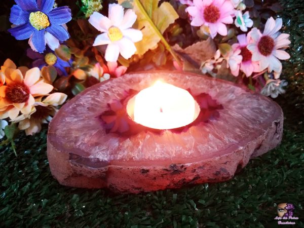 Porta Vela em Ágata Natural - Imagem 4