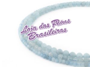 Fio de Pedras em Água Marinha