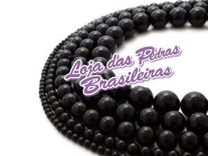 Fio de Pedras em Ágata Preta