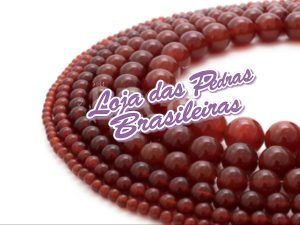 Fio de Pedras em Cornalina