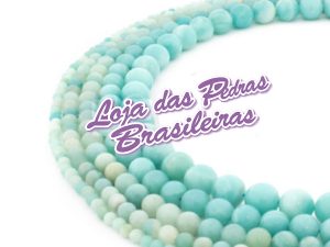Fio de Pedras em Amazonita (Qualidade B)