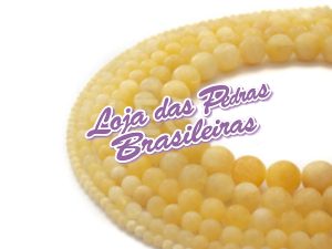 Fio de Pedras em Calcita Amarela