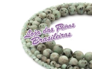 Fio de Pedras em Jaspe Lótus