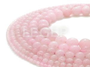 Fio de Pedras em Quartzo Rosa